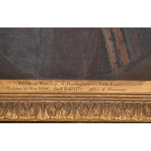 41 - Late 19th Century English School. Thomas Willoughby of Birdsall, Oil on canvas, Inscribed on mount, ... 