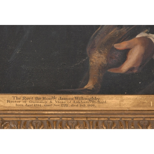 41 - Late 19th Century English School. Thomas Willoughby of Birdsall, Oil on canvas, Inscribed on mount, ... 