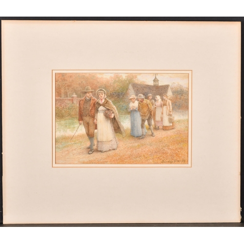 58 - Henry Towneley Green (1836-1899) British. The Chaperone, Watercolour, Signed and dated '89, mounted,... 