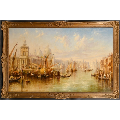 78 - Francis Moltino (1818-1874) Italian. A Scene on the Grand Canal, Venice, Oil on canvas, 30