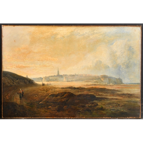 88 - James Vivien de Fleury (1847-1902) British. A Coastal Scene, believed to be St Andrews, Oil on canva... 