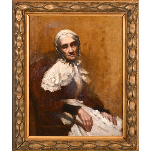 95 - 19th Century English School. A Seated Lady, Oil on canvas, 16