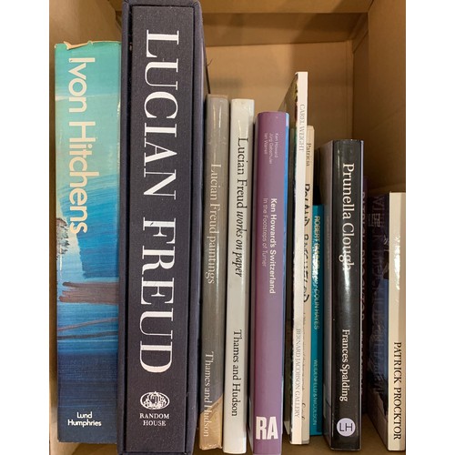 454 - Ivon Hitchens: ‘Ivon Hitchens’ by TG Rosenthal, and monographs on Freud (3), Howard, Weight (2), Bat... 