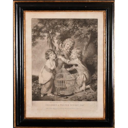 1 - After Joseph Wright of Derby (1734-1797) British. 'Children of Walter Synnot, Esq', Engraved by JR S... 