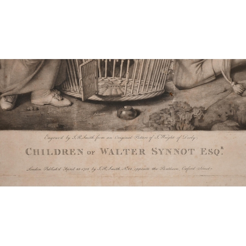 1 - After Joseph Wright of Derby (1734-1797) British. 'Children of Walter Synnot, Esq', Engraved by JR S... 