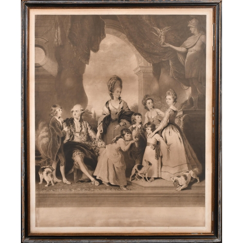 13 - After Joshua Reynolds (1723-1792) British. 'The Marlborough Family', Mezzotint by Charles Turner, 29... 