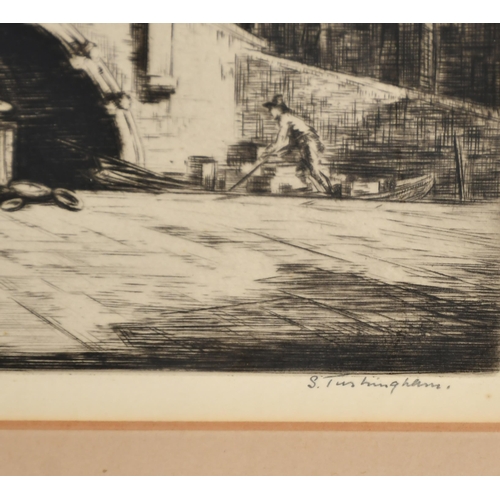 170 - Sidney Tushingham (1884-1968) British. 'San Leonardo, Venice', Drypoint of 75 proofs, Signed in penc... 