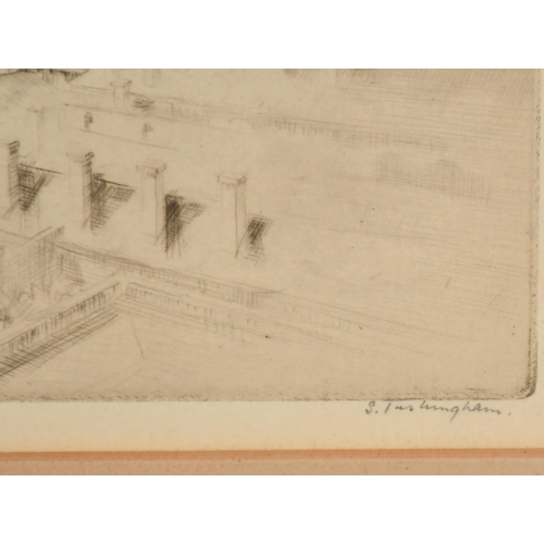 170 - Sidney Tushingham (1884-1968) British. 'San Leonardo, Venice', Drypoint of 75 proofs, Signed in penc... 