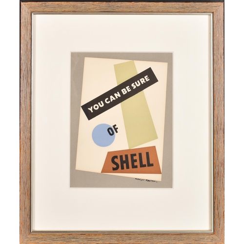 174 - Edward McKnight Kauffer (1891-1954) American. 'You Can Be Sure Of Shell', Lithograph, Inscribed on a... 