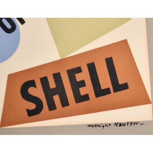 174 - Edward McKnight Kauffer (1891-1954) American. 'You Can Be Sure Of Shell', Lithograph, Inscribed on a... 