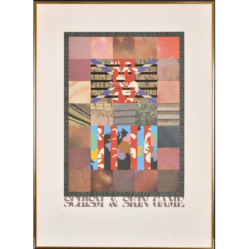 180 - Tom Phillips (1937-2022) British. 'Schism & Skin Game', Screenprint, Signed and numbered 50/75 in pe... 