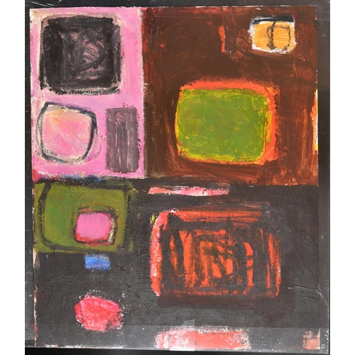 181 - Circle of Patrick Heron (1920-1999) British. Untitled, Oil on card, Bears a signature and date Novem... 