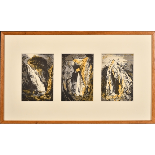 185 - John Piper (1903-1992) British. A Set of Three Lithographs, 'Pistyll Cain, North Wales', 'Weathercot... 