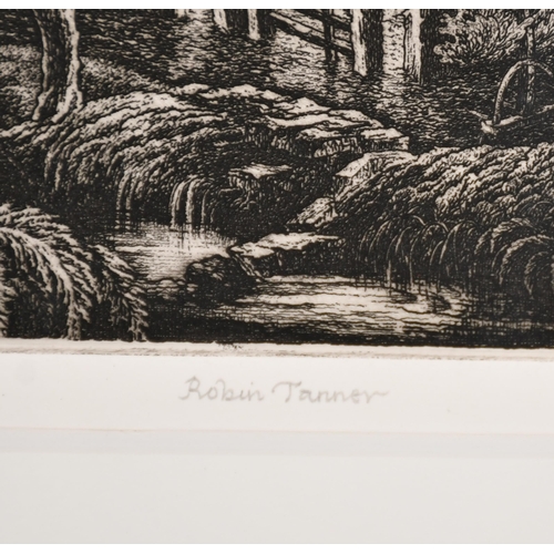 188 - Robin Tanner (1904-1988) British. 'Full Moon', Etching, Signed in pencil, 9.5' x 7.25' (24.2 x 18.3c... 