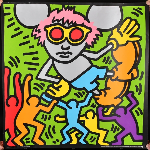 191 - Keith Haring (1958-1990) American. 'Andy Mouse', Serigraph (1989), unframed, 38.2' x 38.2' (97 x 97c... 