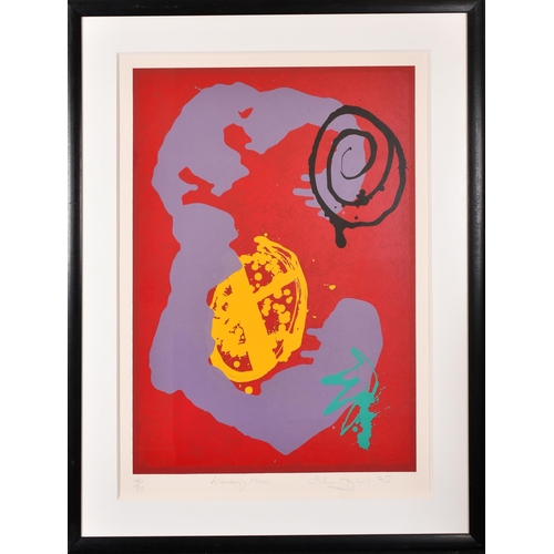 199 - John Hoyland (1934-2011) British. 'Wandering Moon', Screenprint in colours, Signed, inscribed, numbe... 