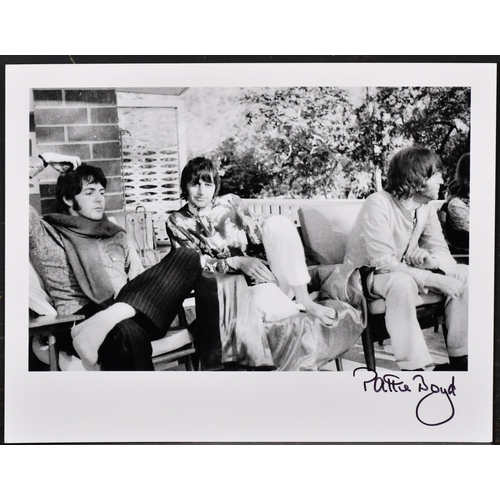 206 - Pattie Boyd (1944-) British. Paul McCartney, Ringo Starr, John Lennon, Photographic print, Signed, u... 