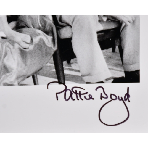 206 - Pattie Boyd (1944-) British. Paul McCartney, Ringo Starr, John Lennon, Photographic print, Signed, u... 