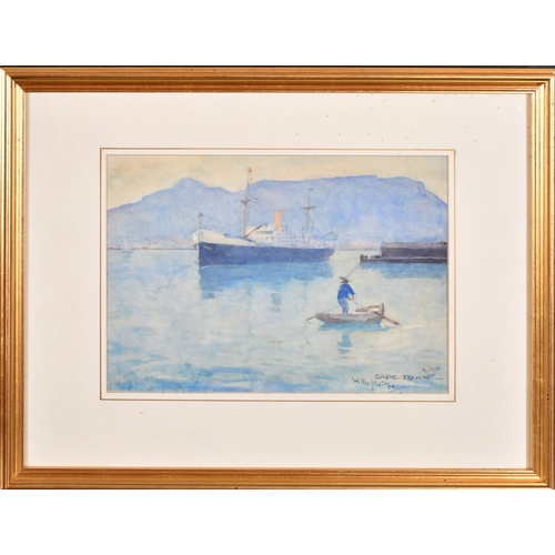 216 - Willy Sluiter (1873-1949) Dutch. 'Cape Town', Watercolour, Signed and inscribed, 8' x 11.5' (20 x 29... 