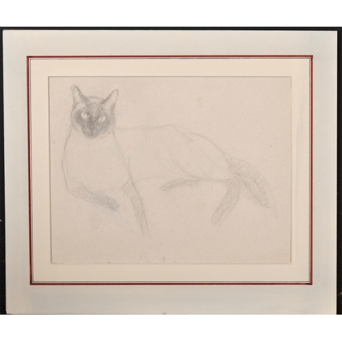 220 - Anne Harriet Fish (1890-1964) British. 'Puss in Boots', Pencil, Inscribed on mount verso and numbere... 