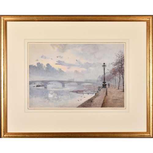 226 - Rose Barton (1856-1929) British. 'A Bit of the Thames', Watercolour and bodycolour, Signed and dated... 