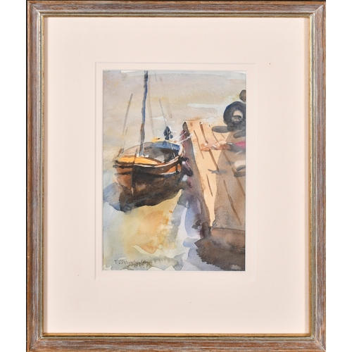 251 - Trevor Chamberlain (1933-) British. 'Summer Light', possibly Wivenhoe, Watercolour, Signed in pencil... 