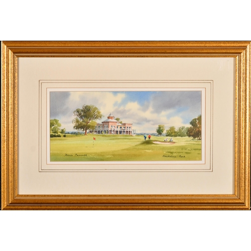 258 - Denis Pannett (1939-) British. 'Hawkstone Park', Watercolour, Signed and inscribed, 5.5' x 12' (14 x... 