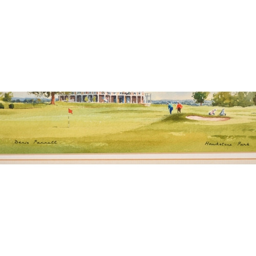 258 - Denis Pannett (1939-) British. 'Hawkstone Park', Watercolour, Signed and inscribed, 5.5' x 12' (14 x... 