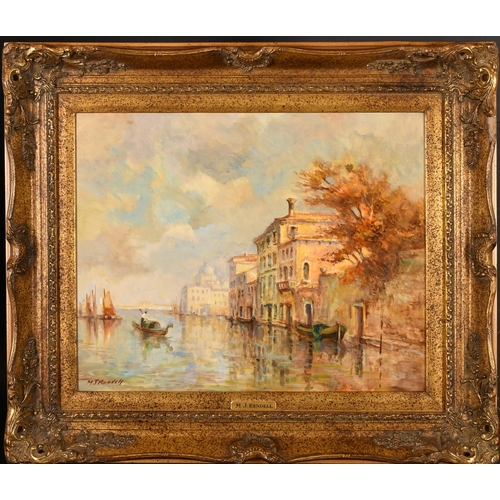 276 - Morgan John Rendell (20th Century) British. A Pair of Venetian Scenes, Oil on board, Signed, 16' x 2... 