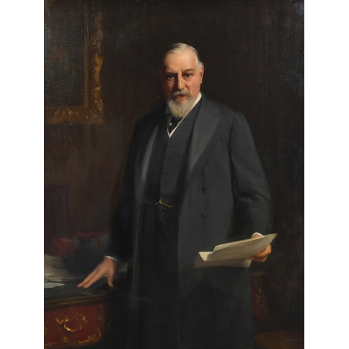 288 - Samuel Luke Fildes (1843-1927) British. Portrait of Sir John Reeves Ellerman Bt, Oil on canvas, Sign... 