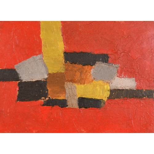 308 - 20th Century English School. Abstract, Oil on canvas, 10' x 14' (25.4 x 35.5cm)