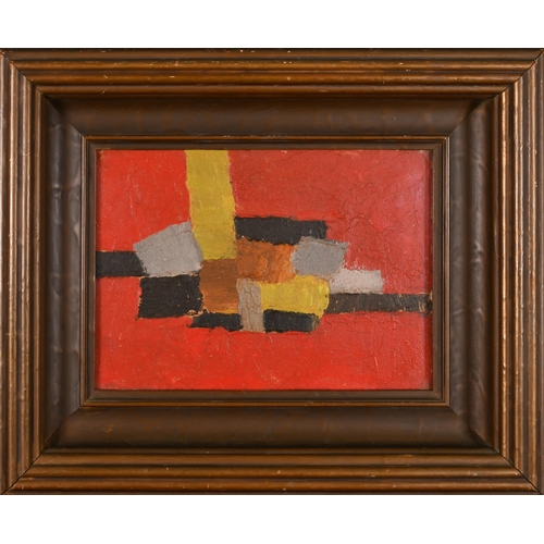 308 - 20th Century English School. Abstract, Oil on canvas, 10' x 14' (25.4 x 35.5cm)