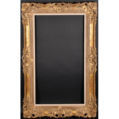 332 - 20th Century French School. A Louis Style Carved Giltwood Frame, with a fabric slip, rebate 44.25” x... 