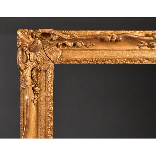 336 - Early 20th Century English School. A Gilt Composition Frame, with swept and pierced centres and corn... 