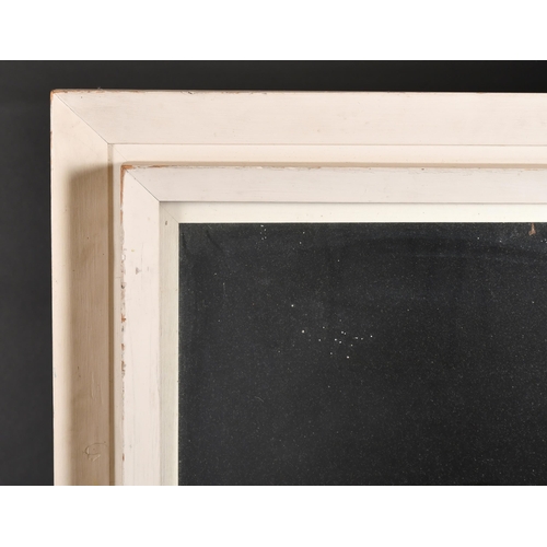 339 - 20th Century English School. A White Painted Nash Frame, with inset glass, rebate 40” x 25” (101.7 x... 