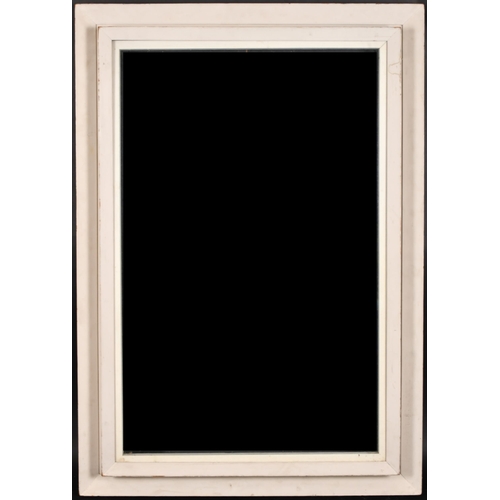 339 - 20th Century English School. A White Painted Nash Frame, with inset glass, rebate 40” x 25” (101.7 x... 