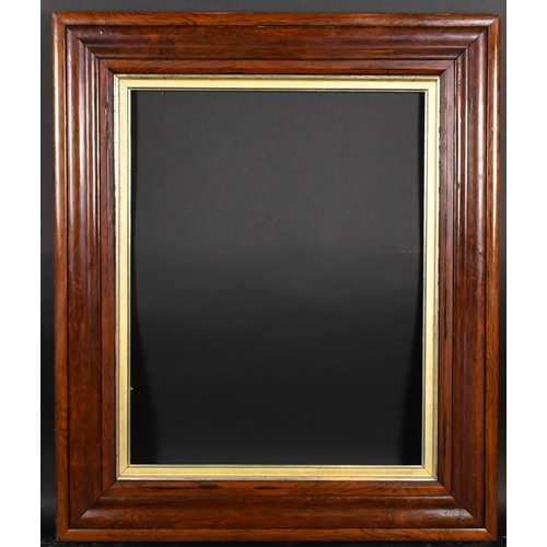 368 - 19th Century English School. A Darkwood Frame with a silver slip, rebate 33