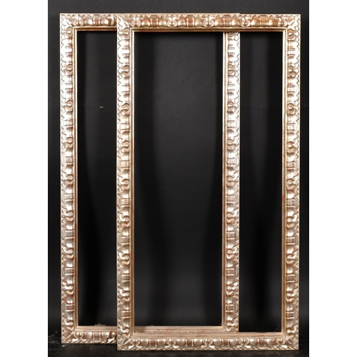 373 - 20th-21st Century English School. A Pair of Silver Composition Frames, rebate 31.25” x 15.5” (79.4 x... 