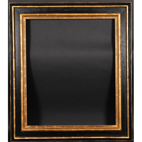 375 - 20th Century English School. A Black Painted and Gilt Composition Frame, rebate 30.5” x 25.5” (77.5 ... 