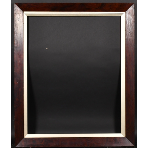 376 - 19th Century English School. A Darkwood Frame, with a silver slip, rebate 30.5