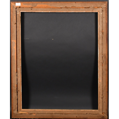 376 - 19th Century English School. A Darkwood Frame, with a silver slip, rebate 30.5