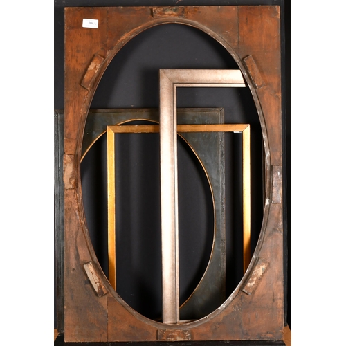 388 - 19th Century English School. An Oval Wooden Slip, rebate 30” x 19” (76.2 x 48.2cm), together with an... 