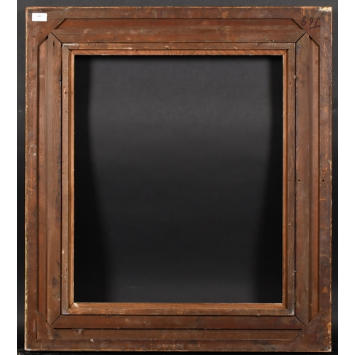 409 - 19th Century European School. A Painted Composition Frame, with swept centres and corners, rebate 26... 