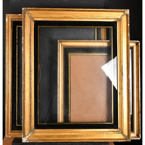 411 - Early 19th Century English School. A Gilt Composition Frame with eglomise glass, rebate 25.75” x 19.... 