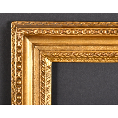 496 - 19th Century English School. A Carved Giltwood Frame, rebate 10” x 8” (25.4 x 20.3cm)