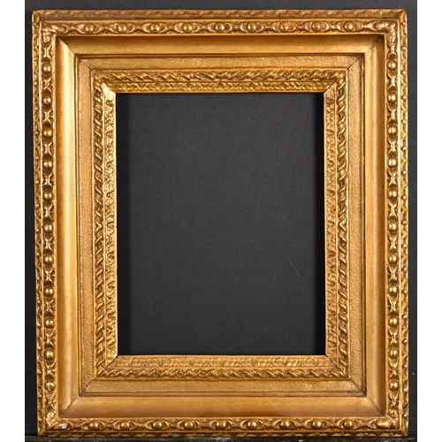 496 - 19th Century English School. A Carved Giltwood Frame, rebate 10” x 8” (25.4 x 20.3cm)