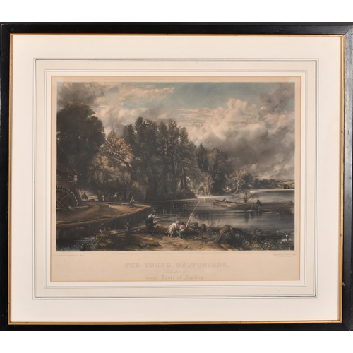 5 - David Lucas (1802-1881) British. 'The Young Waltonians', after John Constable, Engraving, 11.5' x 16... 