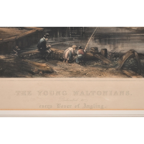 5 - David Lucas (1802-1881) British. 'The Young Waltonians', after John Constable, Engraving, 11.5' x 16... 