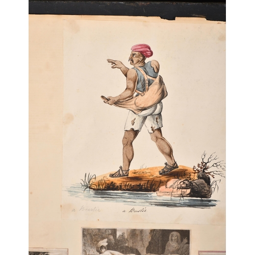 56 - 19th Century English School. 'A Musician', Watercolour, Inscribed, contained in an album, 8' x 6' (2... 