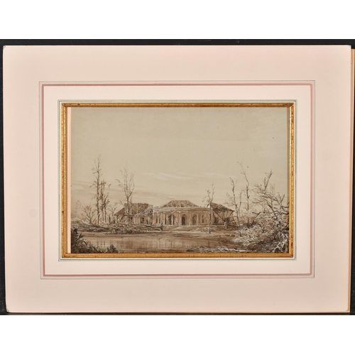 58 - JCA (19th Century) British. 'Near Mangalore', Pencil, Inscribed and dated 1852, mounted, unframed, s... 